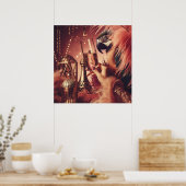 ヴィンテージレトログラマーアールデコライフスタイル ポスター (キッチン)