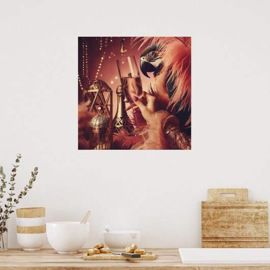 ヴィンテージレトログラマーアールデコライフスタイル ポスター (キッチン)