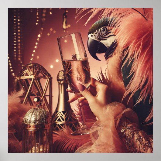 ヴィンテージレトログラマーアールデコライフスタイル ポスター (正面)