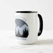 ヴィンテージレトログランドテトンナショナルパークワイオミング マグカップ (正面右)