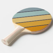 ヴィンテージレトログラードはっきりした虹 卓球ラケット (正面アングル)