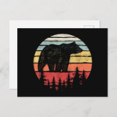 ヴィンテージレトログリーベア ポストカード (正面/裏面)