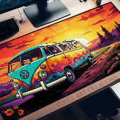 ヴィンテージレトログルーヴィトラベルバン デスクマット