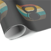 ヴィンテージレトロケトルベルジムトレーニング ラッピングペーパー (ロールコーナー)