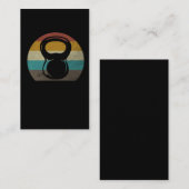 ヴィンテージレトロケトルベルジムトレーニング 名刺 (正面/裏面)