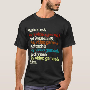 ヴィンテージレトロゲーマービデオゲームプレーヤーボーイズティーン Tシャツ