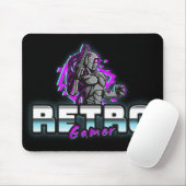 ヴィンテージレトロゲーマーロボットヴィンテージPCステッカーアート マウスパッド (マウス)