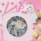 ヴィンテージレトロコッカトーとザクロン酸パターン ペーパープレート (パーティー)