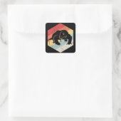 ヴィンテージレトロコモドドラゴンシルエット スクエアシール (バッグ)