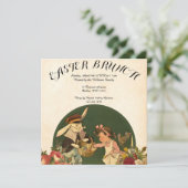 ヴィンテージレトロコラージュイースターブランチ 招待状 (スタンド正面)