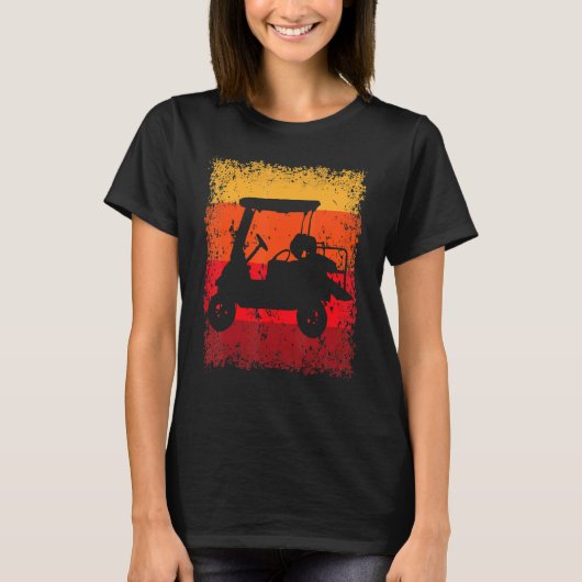 ヴィンテージレトロゴルフプレーヤーゴルファー Tシャツ (正面)
