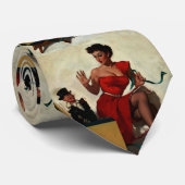 ヴィンテージレトロサプライズピンアップガール ネクタイ (ロール)