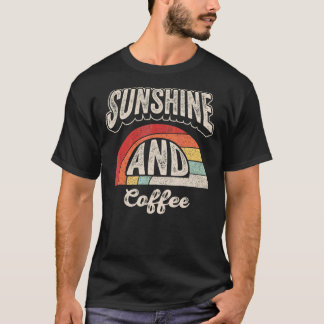 ヴィンテージレトロサンシャインアンドコーヒーサマー1 Tシャツ