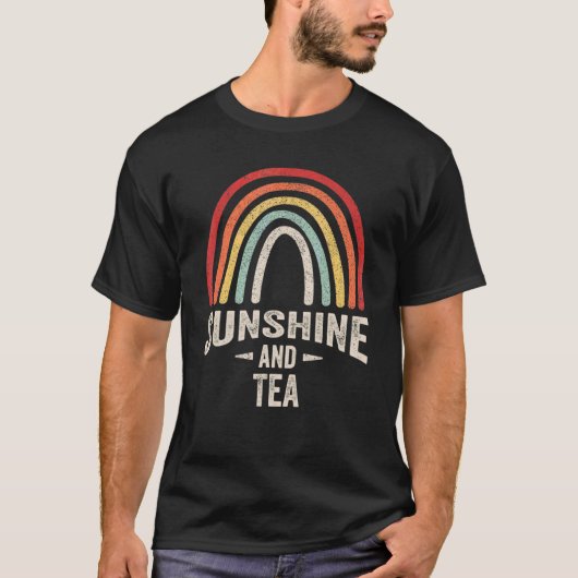 ヴィンテージレトロサンシャインアンドティーサマー1 Tシャツ (正面)