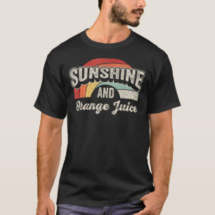 ヴィンテージレトロサンシャインオレンジジュース夏 Tシャツ