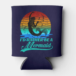 ヴィンテージレトロサンセットむしろ人魚になる 缶クーラー