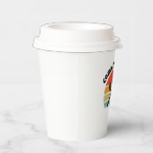 ヴィンテージレトロサンセットグラデーションおもしろいダイナー 紙コップ (右)