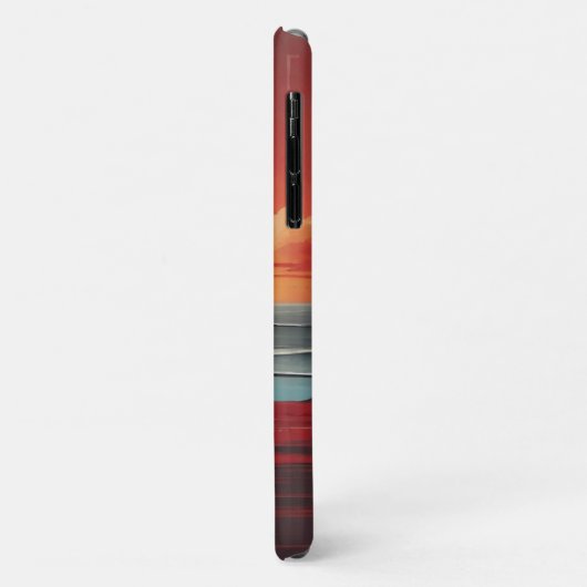 ヴィンテージレトロサンセットシーショア Case-Mate iPhoneケース (裏面/左)