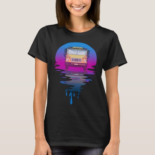 ヴィンテージレトロサンセットスコオリ Tシャツ (正面)
