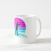 ヴィンテージレトロサンセットダーツ コーヒーマグカップ (正面右)