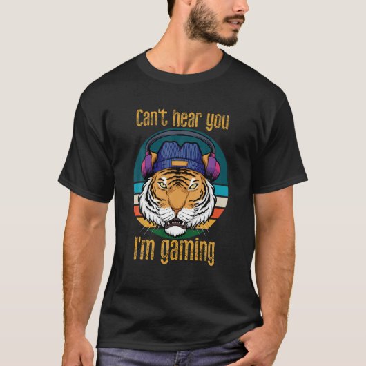 ヴィンテージレトロサンセットトラ Tシャツ (正面)