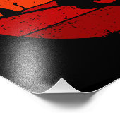 ヴィンテージレトロサンセットハロウィンウィッチI フォトプリント (角)