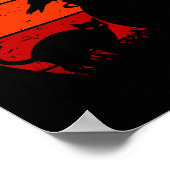 ヴィンテージレトロサンセットハロウィンナイトI ポスター (角)