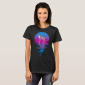 ヴィンテージレトロサンセットボブカ Tシャツ (正面フル)