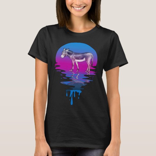 ヴィンテージレトロサンセットミュール Tシャツ (正面)