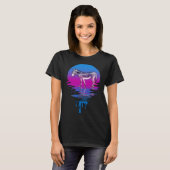 ヴィンテージレトロサンセットミュール Tシャツ (正面フル)