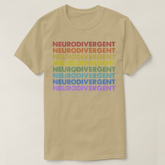 ヴィンテージレトロサンセット神経発散性神経多様性 Tシャツ (デザイン正面)