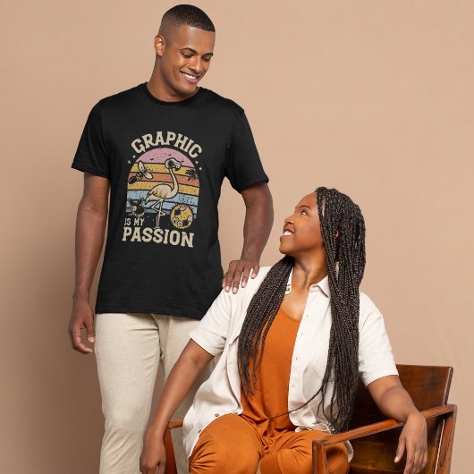 ヴィンテージレトロサンセットTシャツデザイン（グラフィック用） Tシャツ