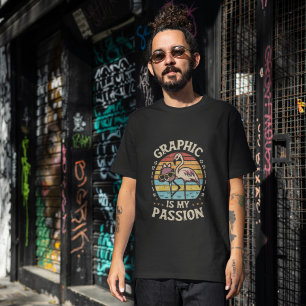 ヴィンテージレトロサンセットTシャツデザイン(グラフィック用) Tシャツ