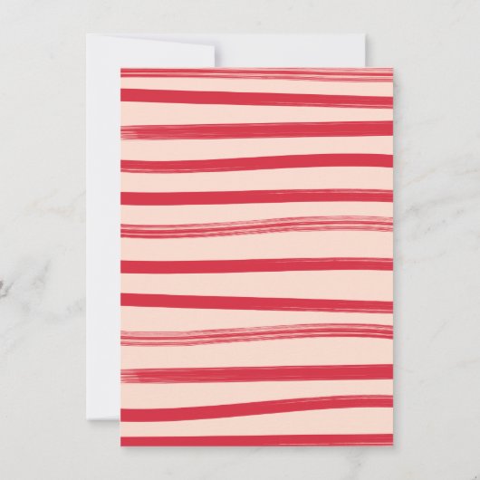 ヴィンテージレトロサンタクリスマスパーティー 招待状 (裏面)