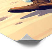 ヴィンテージレトロサンタクロースアットザビーチ – フロリダ ポスター (角)