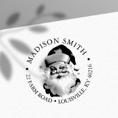 ヴィンテージレトロサンタクロースクリスマス差出人住所 セルフインキングスタンプ