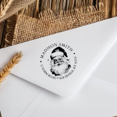 ヴィンテージレトロサンタクロースクリスマス差出人住所 セルフインキングスタンプ