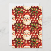 ヴィンテージレトロサンタクロース&ボーズクリスマスパーティー 招待状 (裏面)