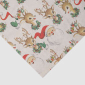 ヴィンテージレトロサンタディアデザインティッシュペーパー 薄葉紙 (詳細)