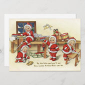 ヴィンテージレトロサンタベビー シーズンカード (正面/裏面)