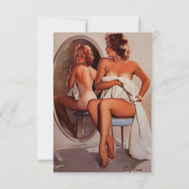 ヴィンテージレトロサンタンピンナップ (正面)