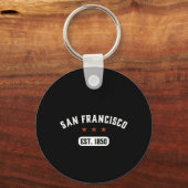 ヴィンテージレトロサンフランシスコシティカリフォルニアアメリカ キーホルダー (正面)