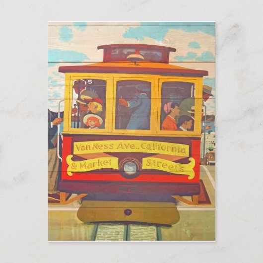 ヴィンテージレトロサンフランシスコトラベルツーリズム ポストカード (正面)
