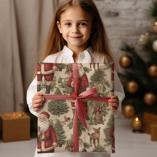 ヴィンテージレトロサン ラッピングペーパー