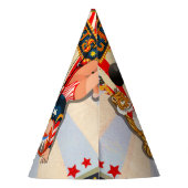 ヴィンテージレトロサーカスバースデーパーティー パーティーハット (裏面)