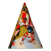 ヴィンテージレトロサーカスバースデーパーティー パーティーハット (右)