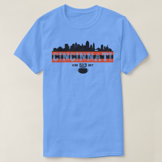 ヴィンテージレトロシンシナティスカイライン513 Tシャツ (デザイン正面)