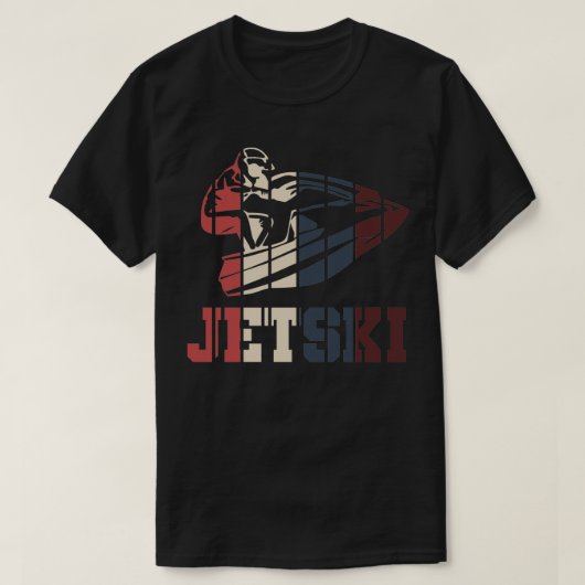 ヴィンテージレトロジェットスキージェットスキージョフト Tシャツ (デザイン正面)