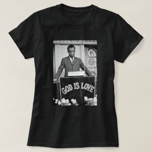 ヴィンテージレトロジェームス・ボールドウィン・ギフト映画ファン Tシャツ (デザイン正面)