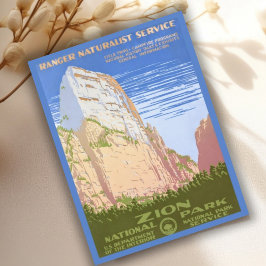 ヴィンテージレトロジオンナショナルパークトラベル ポストカード